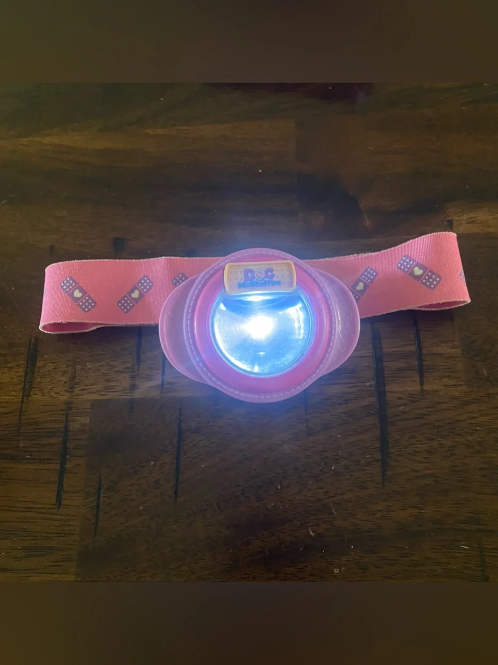 Disney Store Doc McStuffins Dr Costume with Case and Light Head Band